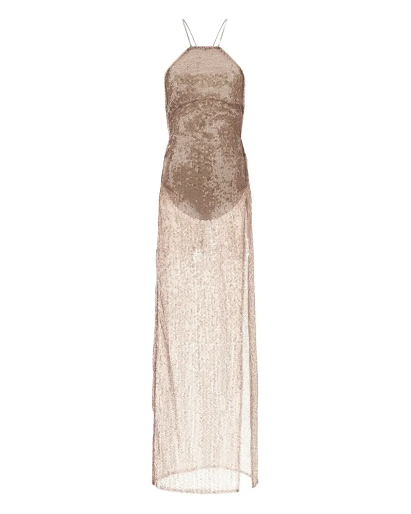 ANDAMANE West Maxikleid mit Pailletten - Rosa Rosa