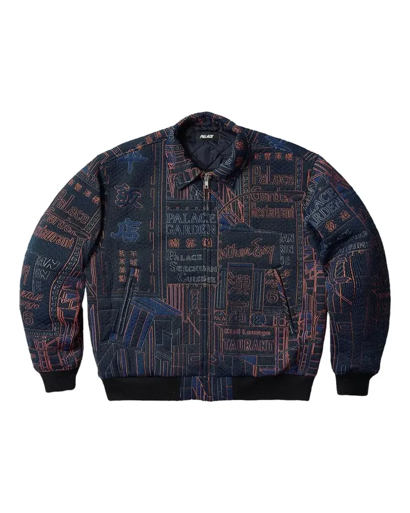 PALACE Downtown graphic-print jacket - Blau Blau