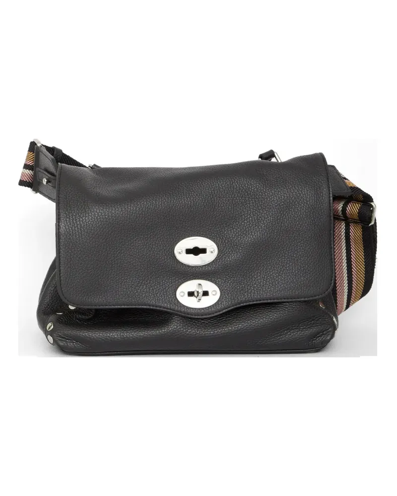 Zanellato small Postina grained-leather tote bag - Schwarz Schwarz