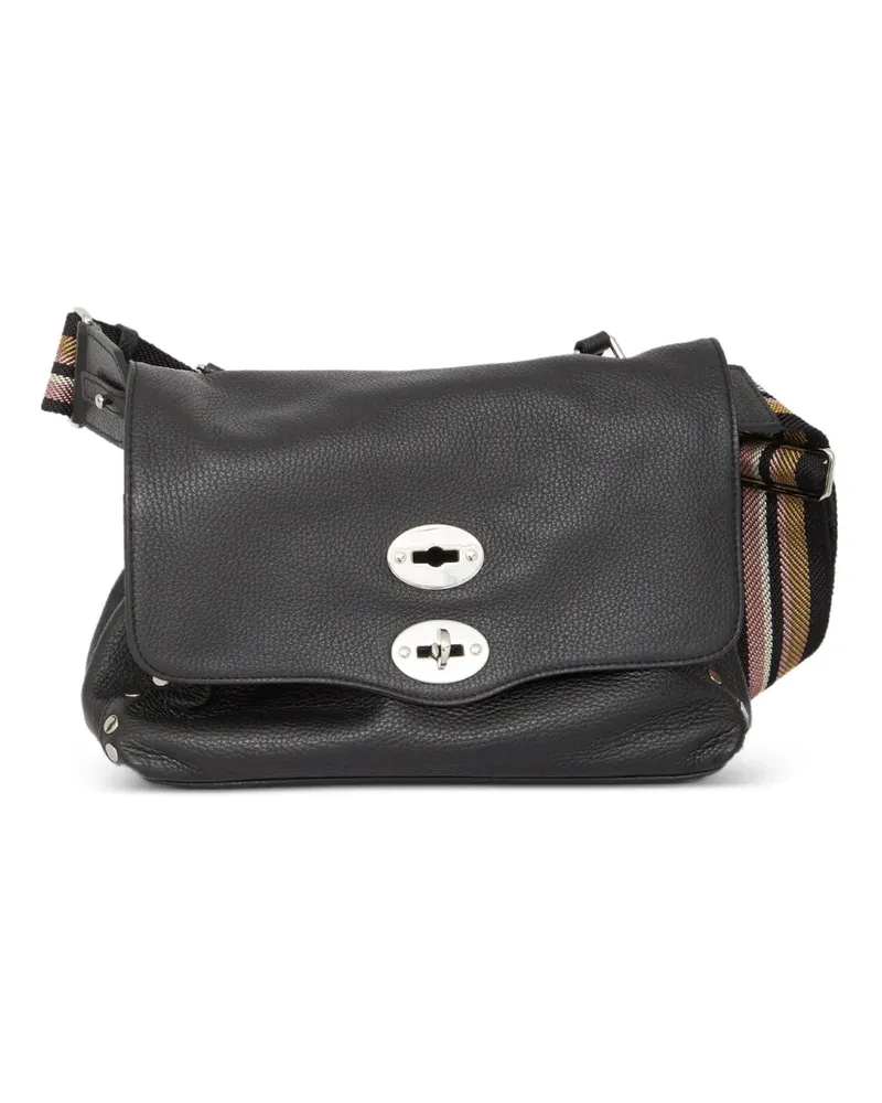 Zanellato small Postina grained-leather tote bag - Schwarz Schwarz