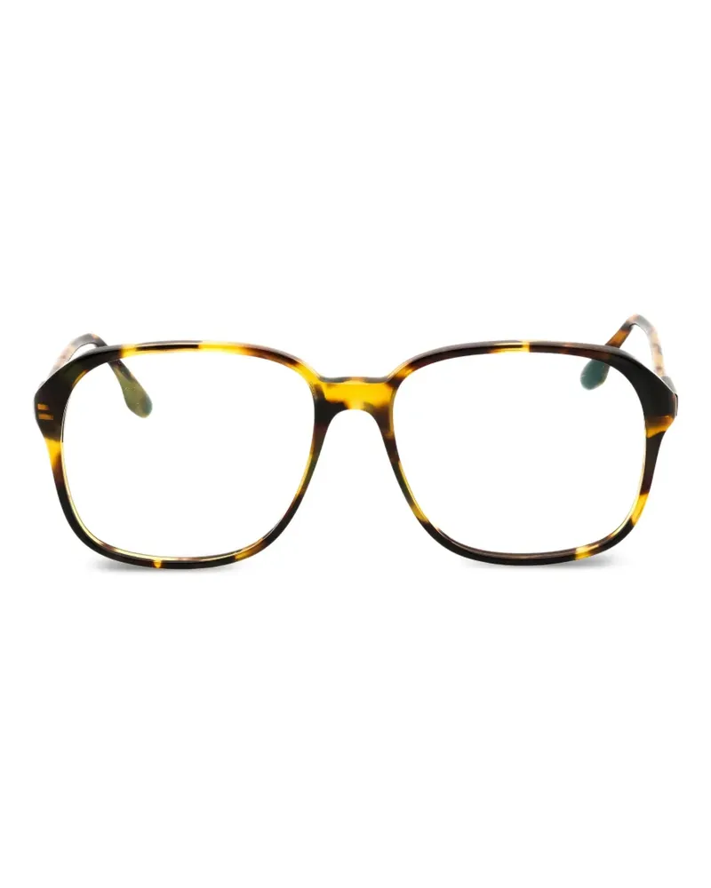 Victoria Beckham Eckige Brille in Schildpattoptik - Braun Braun