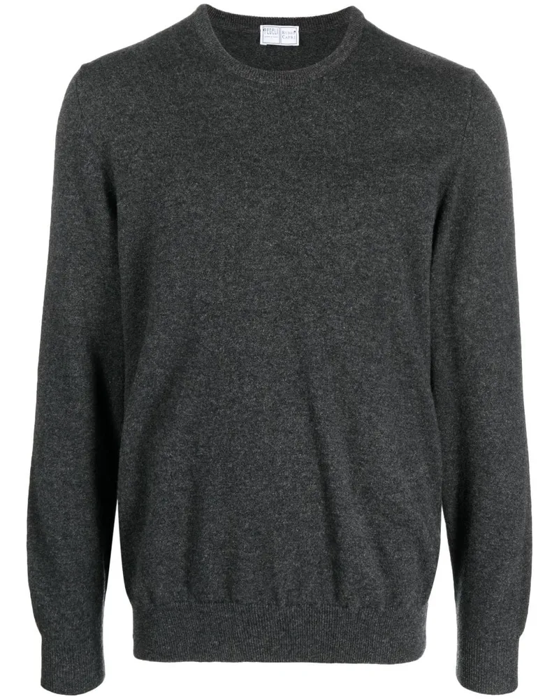 Fedeli Kaschmirpullover mit rundem Ausschnitt - Grau Grau