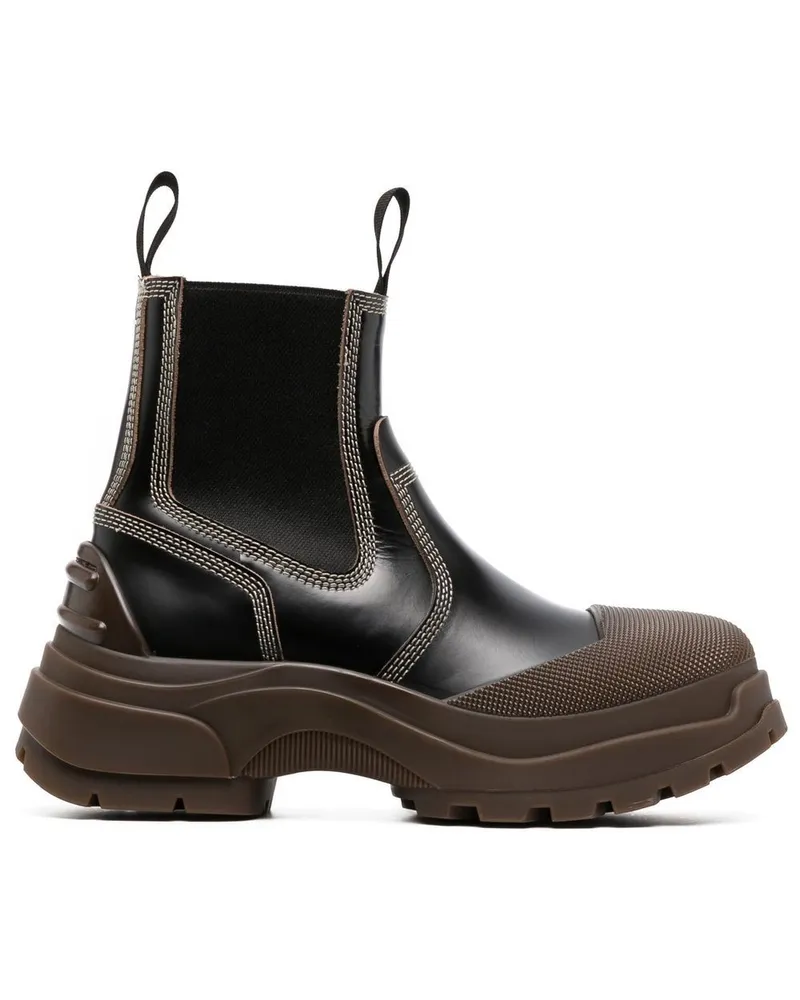 Maison Margiela Alex Stiefeletten aus Leder - Schwarz Schwarz