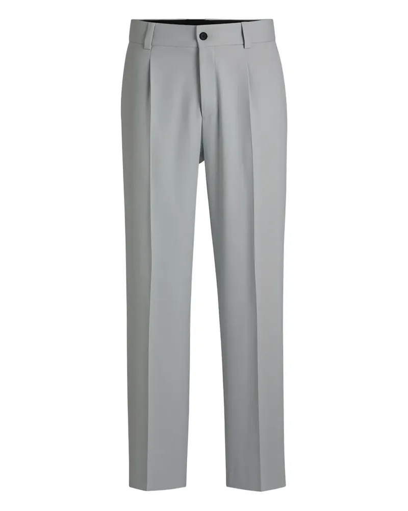 HUGO BOSS Plissierte Hose - Grau Grau