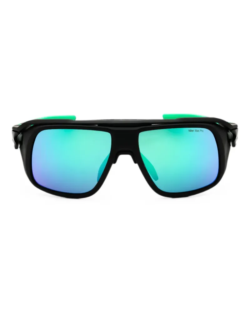 Nike Flyfree Solar Sonnenbrille mit Oversized-Gestell - Schwarz Schwarz