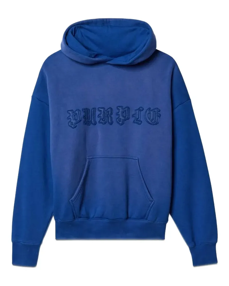 PURPLE BRAND cotton hoodie - Blau Blau