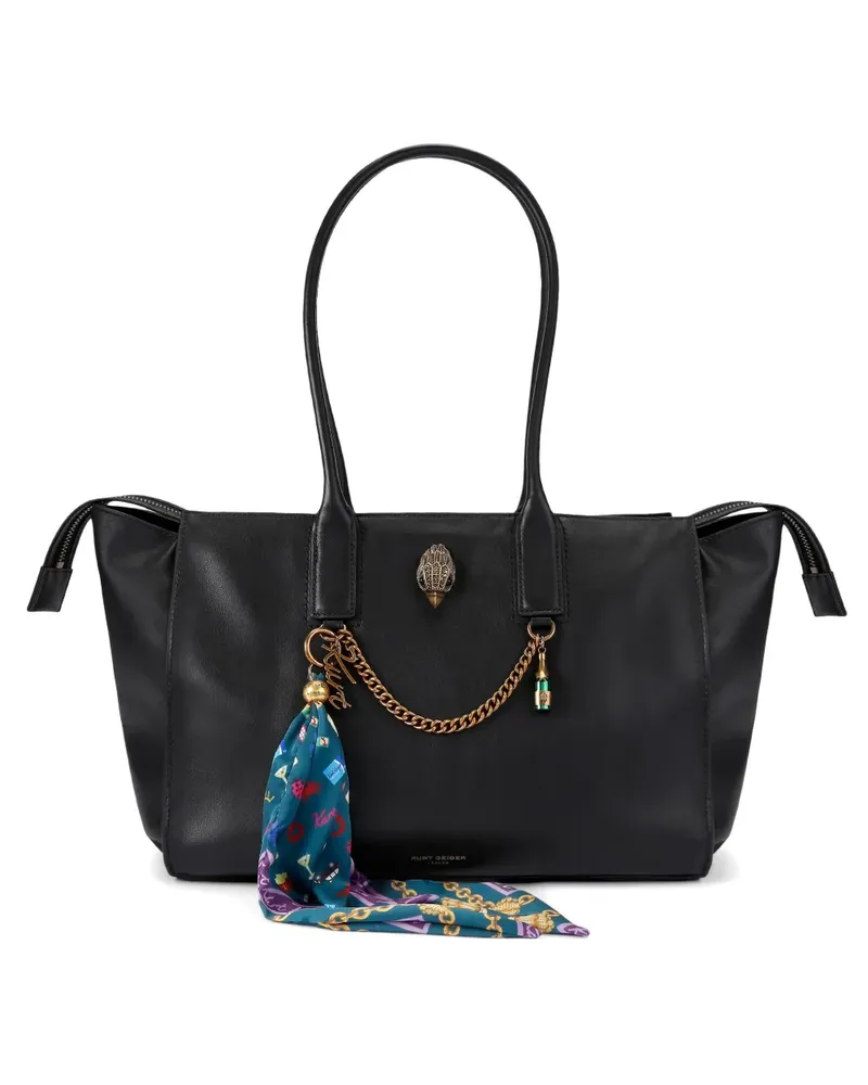 Kurt Geiger Sloane Tote Bag mit Anhängerdetail - Schwarz Schwarz