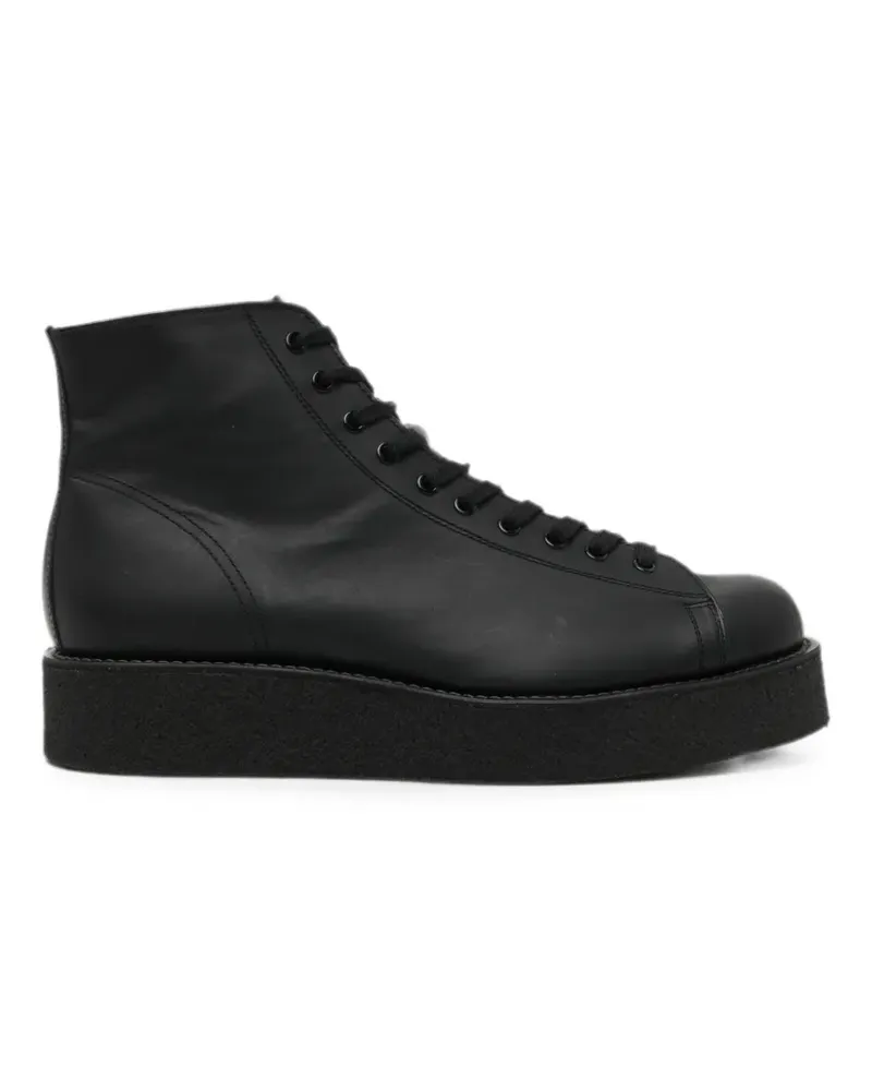 Yohji Yamamoto Mat Stiefel - Schwarz Schwarz
