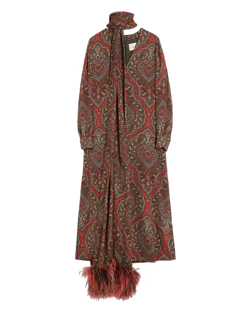 Valentino Garavani Midikleid mit Voyage Imaginaire-Print - Braun Braun