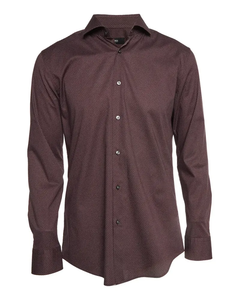 HUGO BOSS Jason Hemd mit Print - Rot Rot