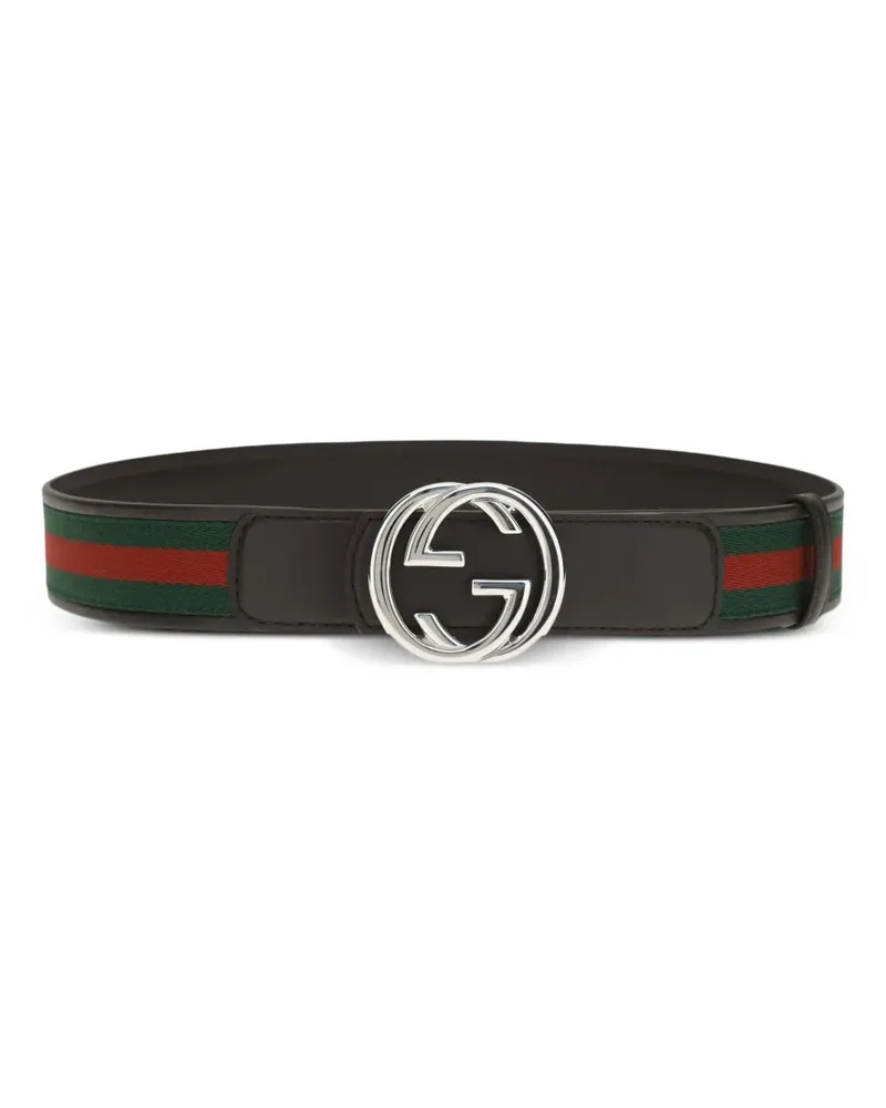 Gucci interlocking G buckle reversible belt - Braun Braun