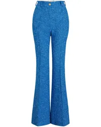 Patou Ausgestellte Tweed-Hose Blau