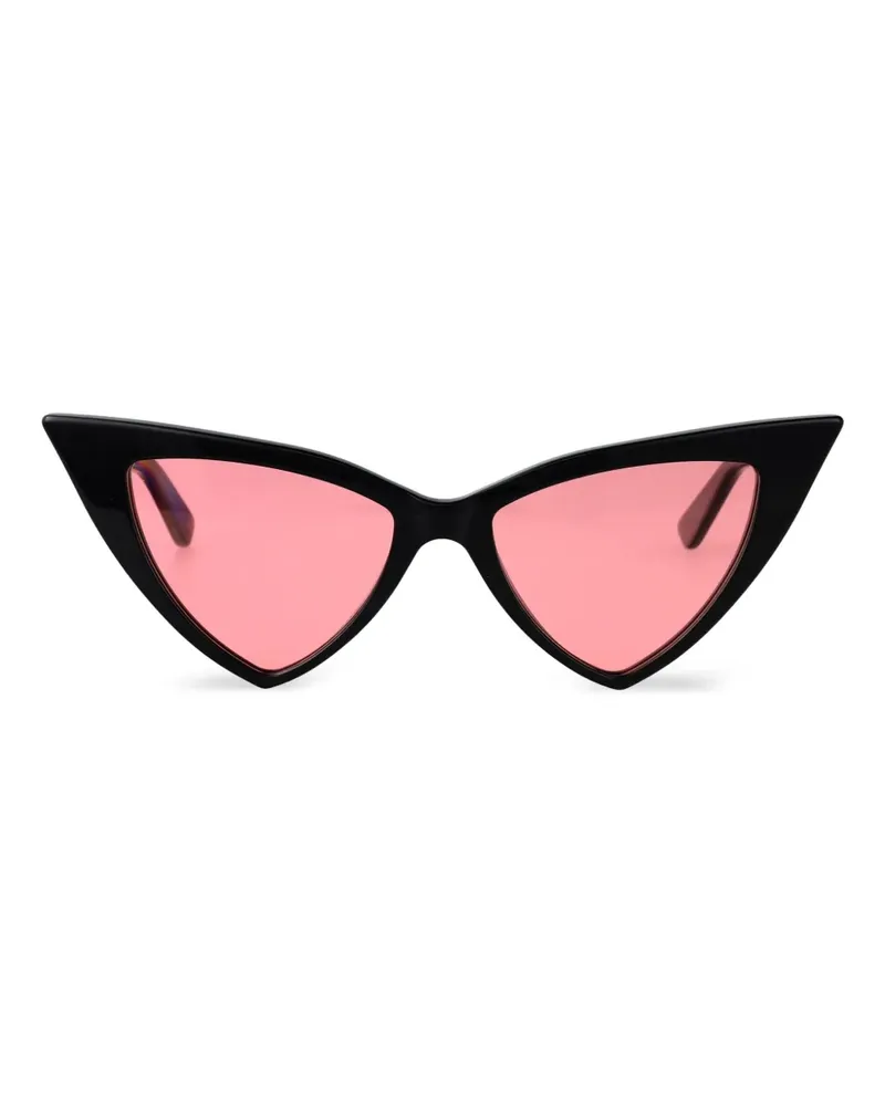 Alexander McQueen Sonnenbrille mit Cat-Eye-Gestell - Schwarz Schwarz