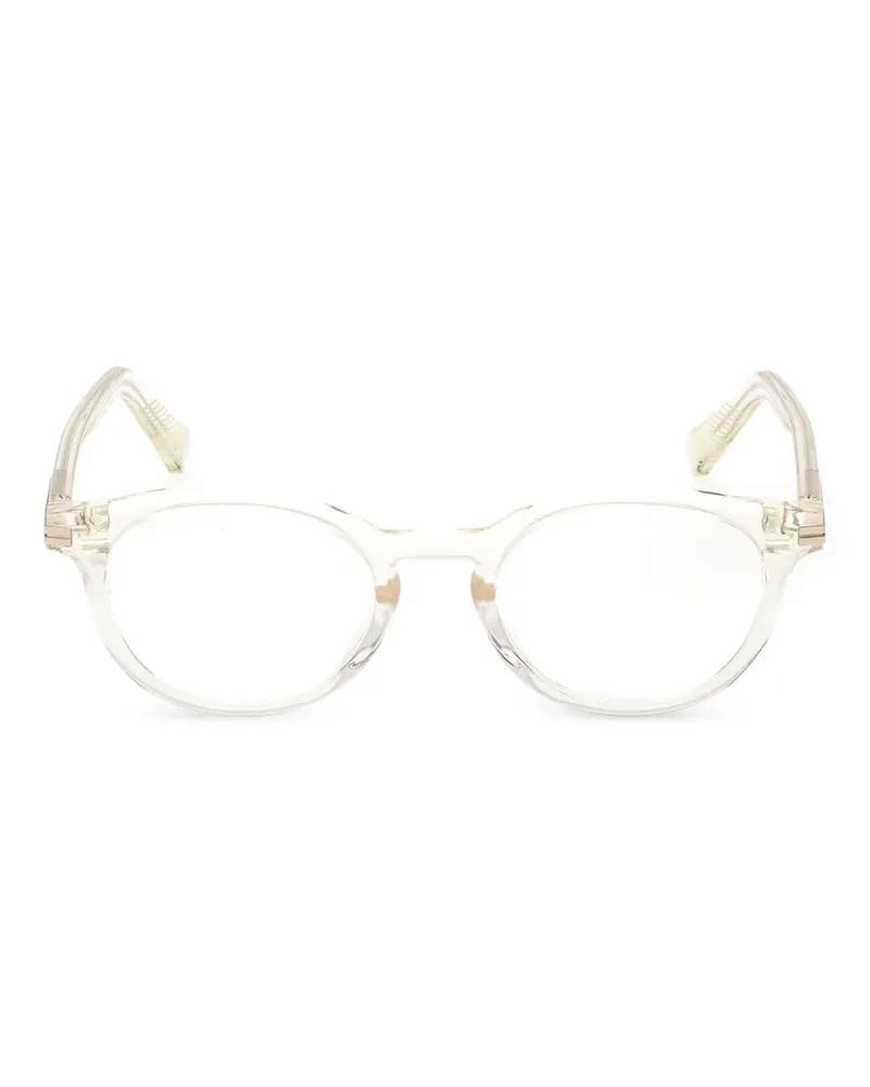 Ermenegildo Zegna round-frame glasses - Weiß Weiß