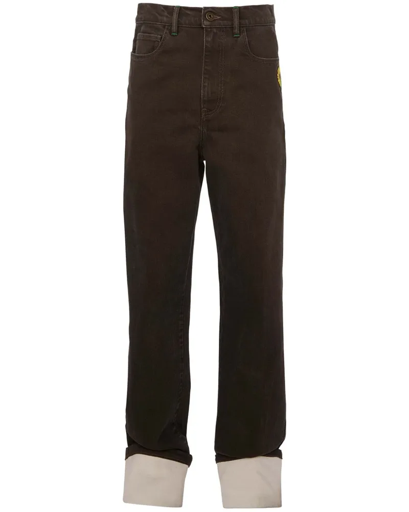 J.W.Anderson Jeans mit Umschlag - Schwarz Schwarz