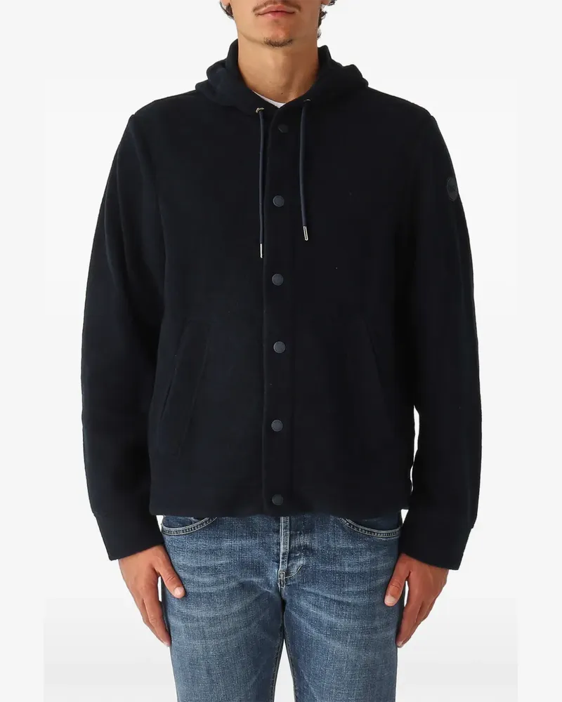 Colmar Hoodie mit Knopfverschluss - Blau Blau