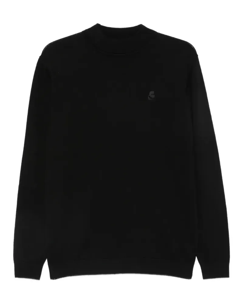 Karl Lagerfeld logo-patch sweater - Schwarz Schwarz