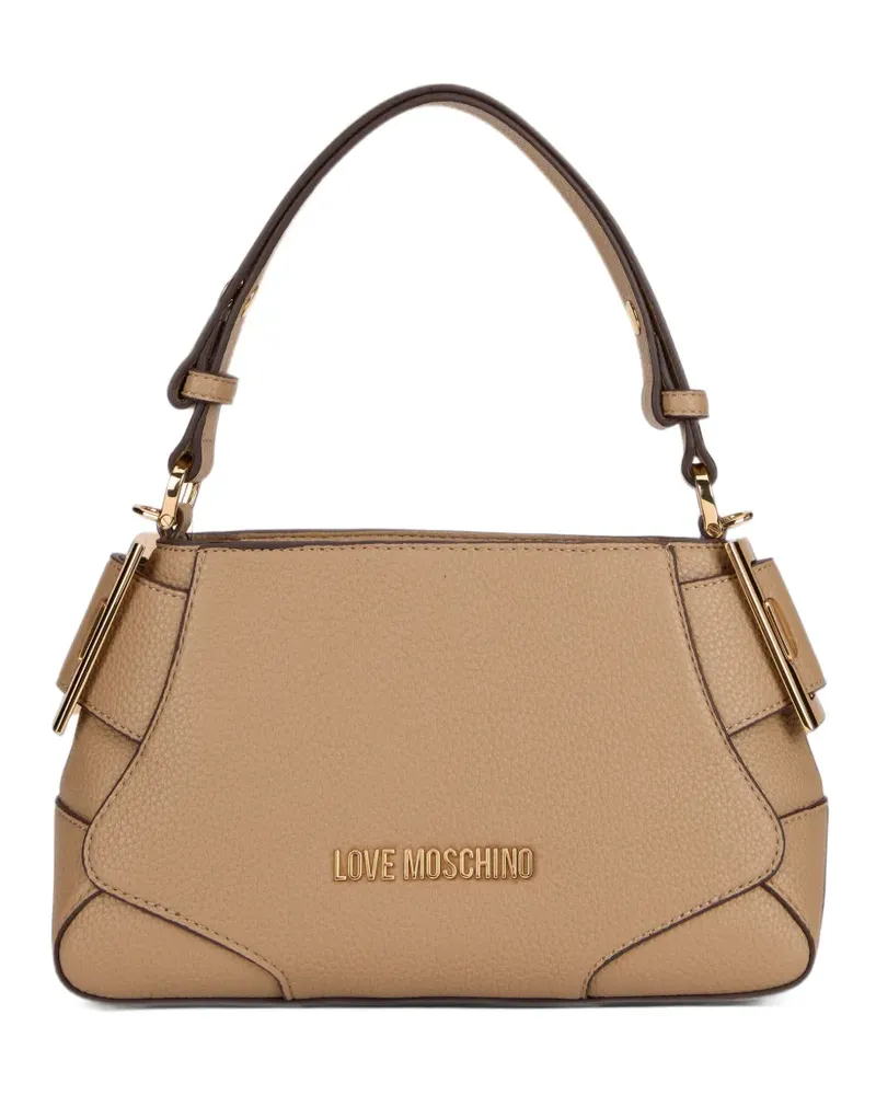 Moschino Schultertasche mit Schnallendetail - Nude Nude