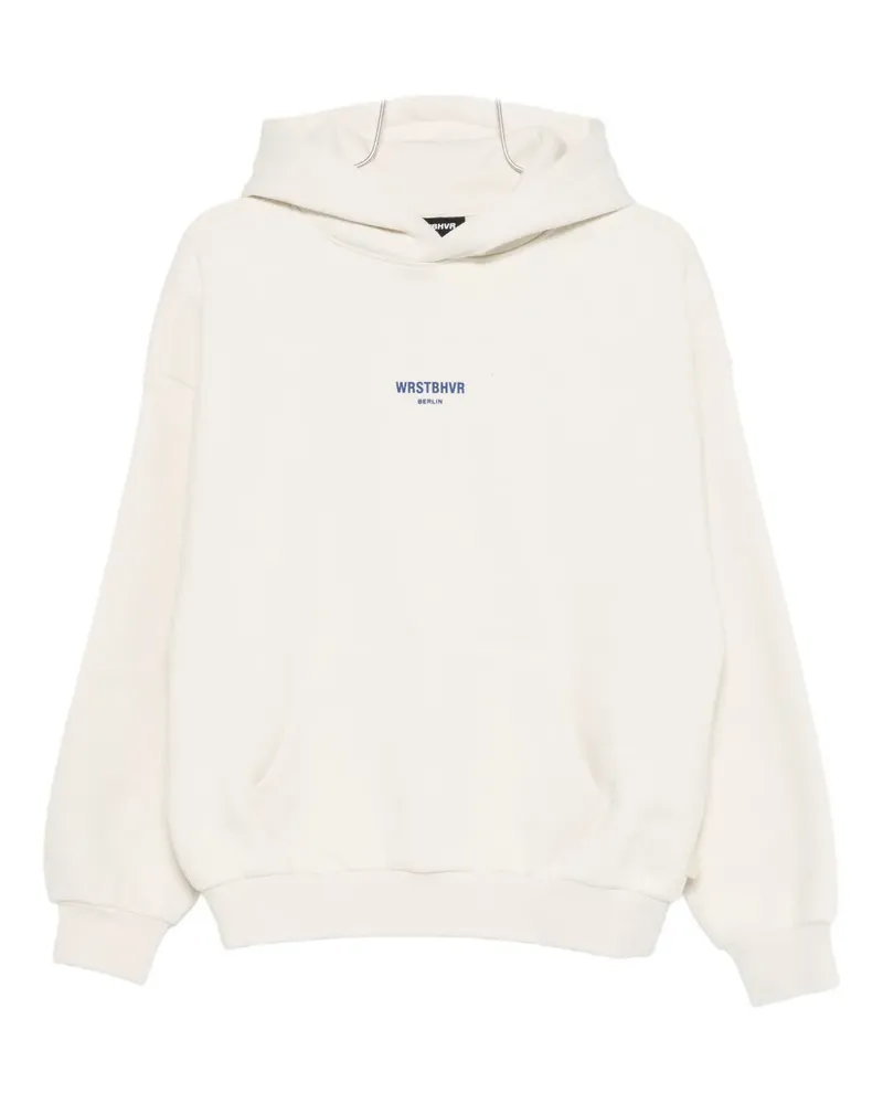 WRSTBHVR Hoodie mit Logo-Detail - Nude Nude
