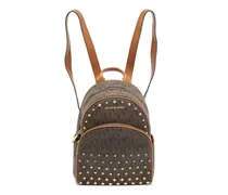 Abbey Rucksack mit Nieten - Braun