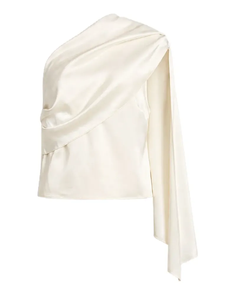 Alberta Ferretti Drapiertes One-Shoulder-Oberteil - Weiß Weiß