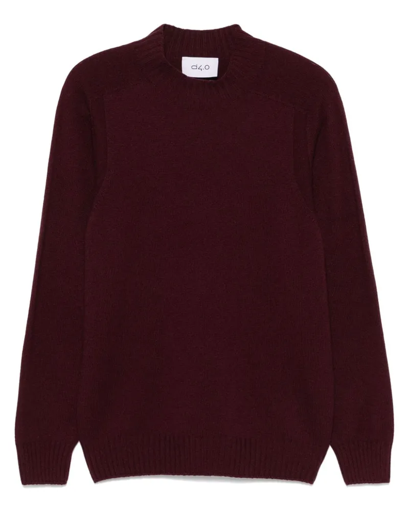 D4.0 Klassischer Pullover - Rot Rot