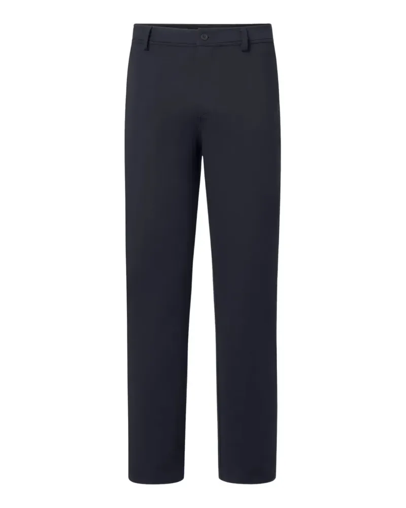 ECOALF logo-patch straight-leg trousers - Blau Blau