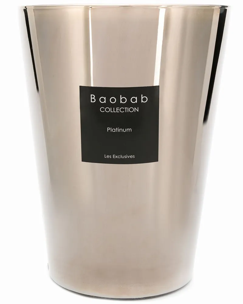Baobab Collection Les Exclusives Platinum' Kerze - Grau Grau