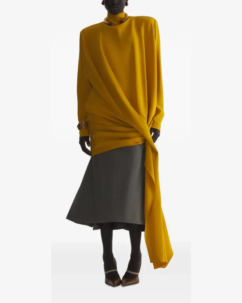 Thierry Mugler Kastiges Kleid - Gelb Gelb