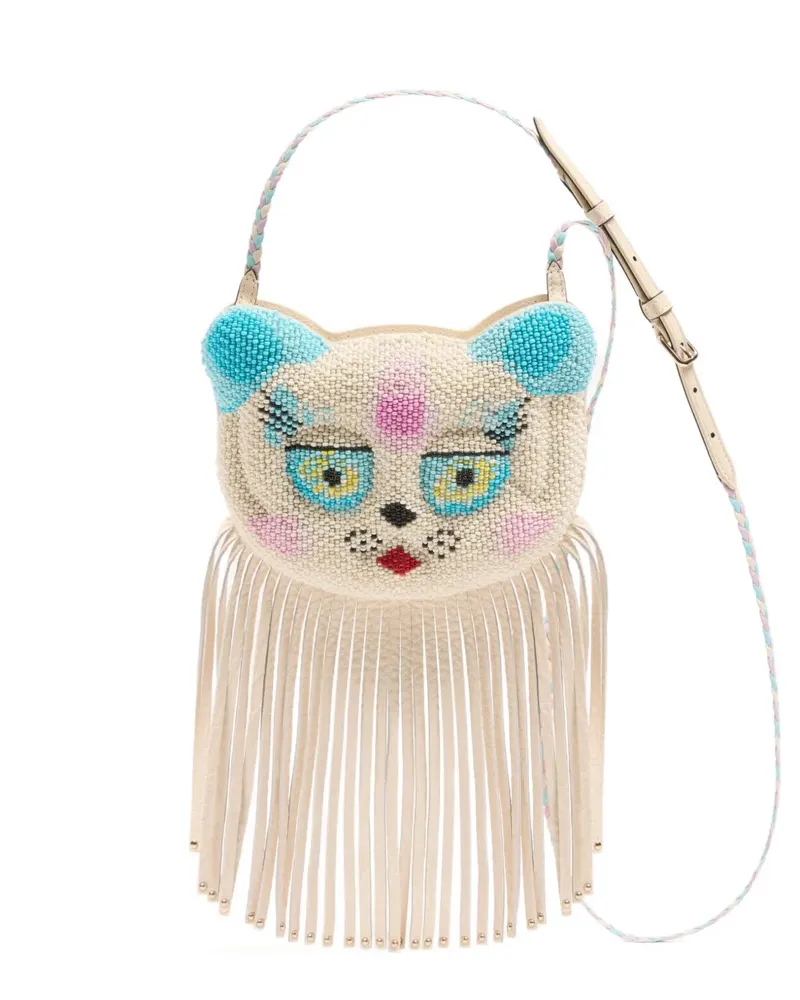 Valentino Garavani Le Chat De La Maison Clutch - Nude Nude