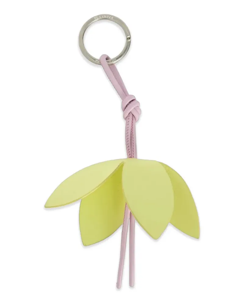Jil Sander bellflower leather charm - Grün Grün