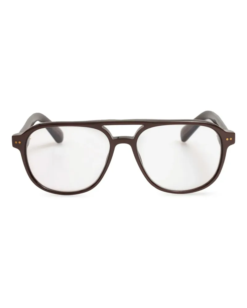 Jacquemus Klassische Pilotenbrille - Braun Braun