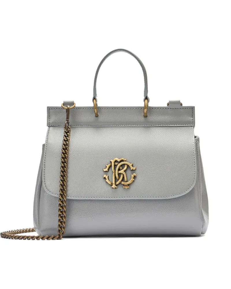 Roberto Cavalli Tote Bag mit Monogram RC-Schild - Grau Grau