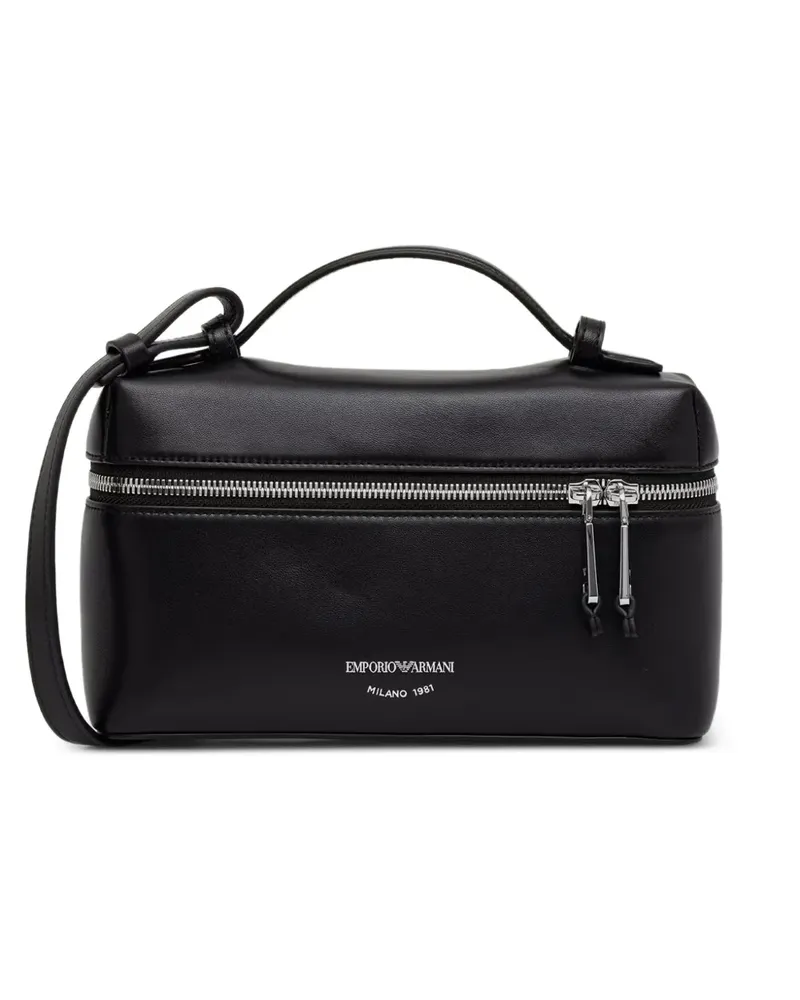 Emporio Armani Umhängetasche mit Logo-Print - Schwarz Schwarz