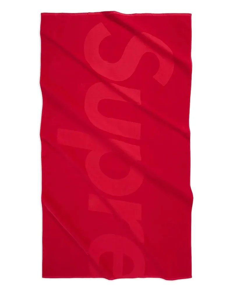 Supreme Being Strandtuch mit Jacquard-Logo - Rot Rot