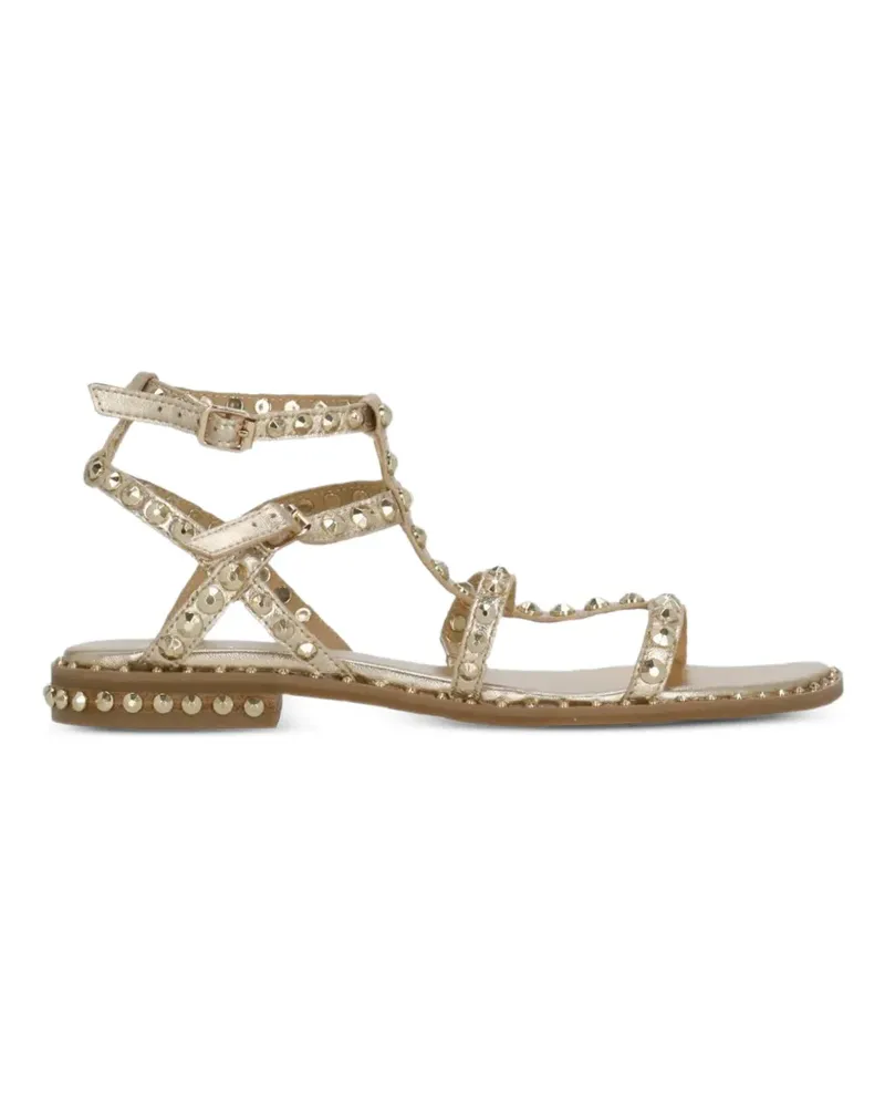 ash stud-embellished leather sandals - Gold Gold