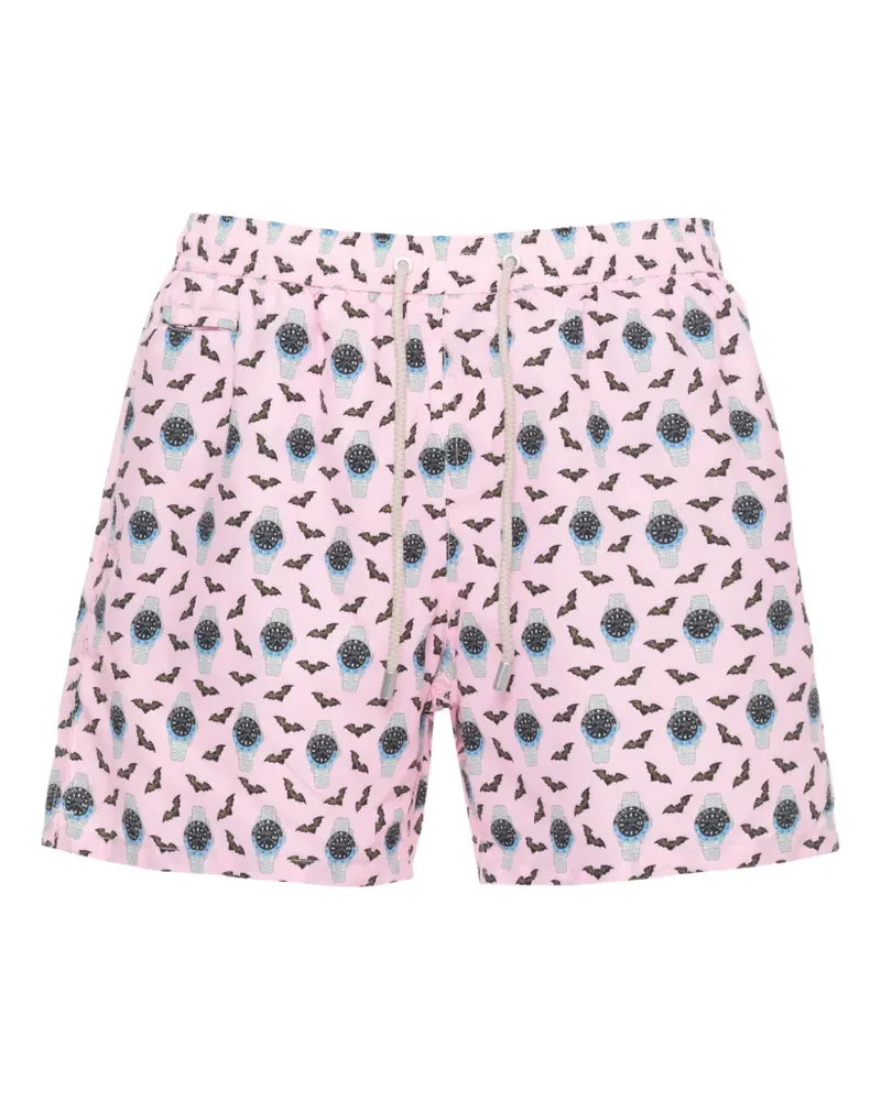 MC2 Saint Barth graphic-print drawstring swim shorts - Rosa Rosa