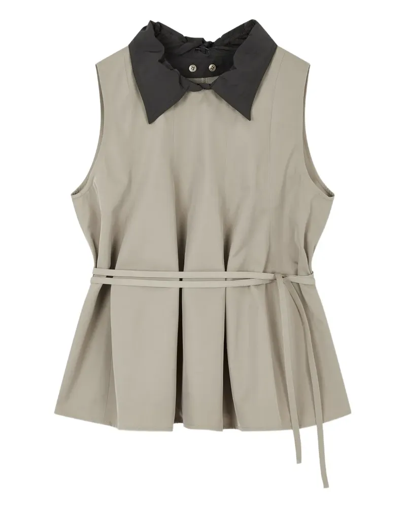STUDIO TOMBOY Top mit Falten - Grau Grau