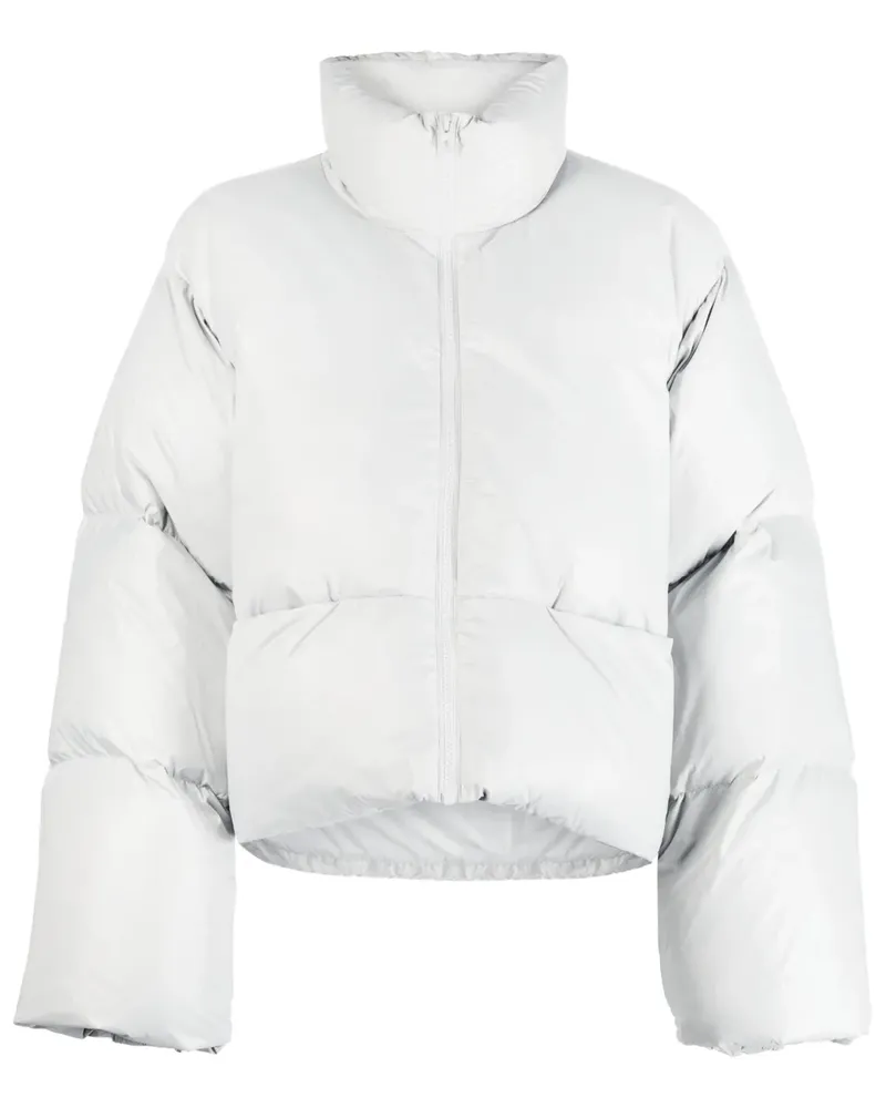 LOW CLASSIC Gefütterte Jacke mit Stehkragen - Grau Grau