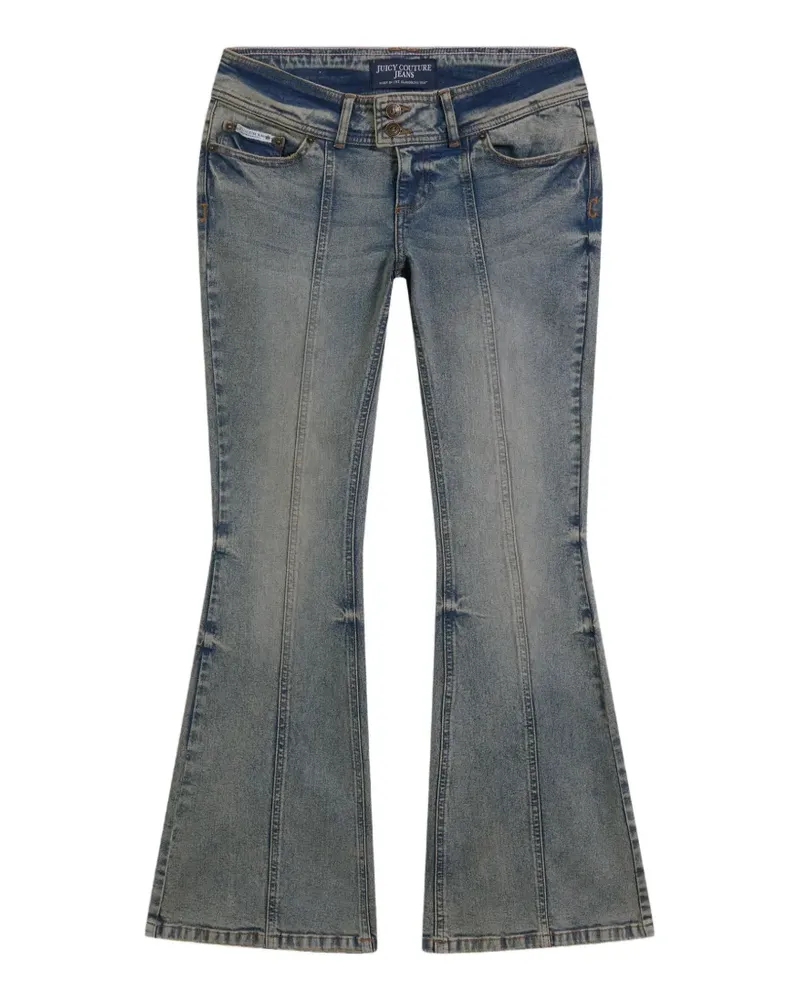 Juicy Couture Bestickte Schlagjeans - Blau Blau