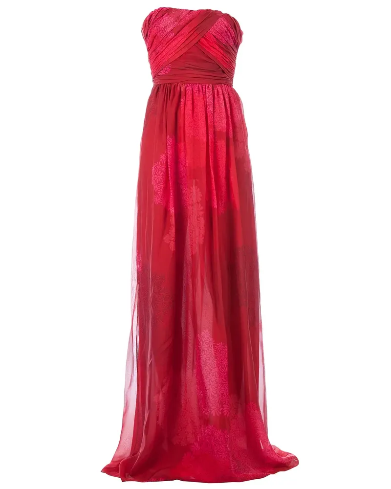 Giambattista Valli floral print maxi dress - Rot Rot
