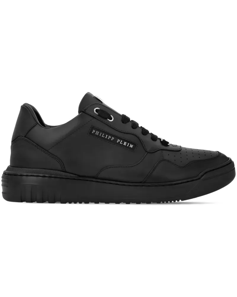 Philipp Plein Sneakers mit Logo - Schwarz Schwarz