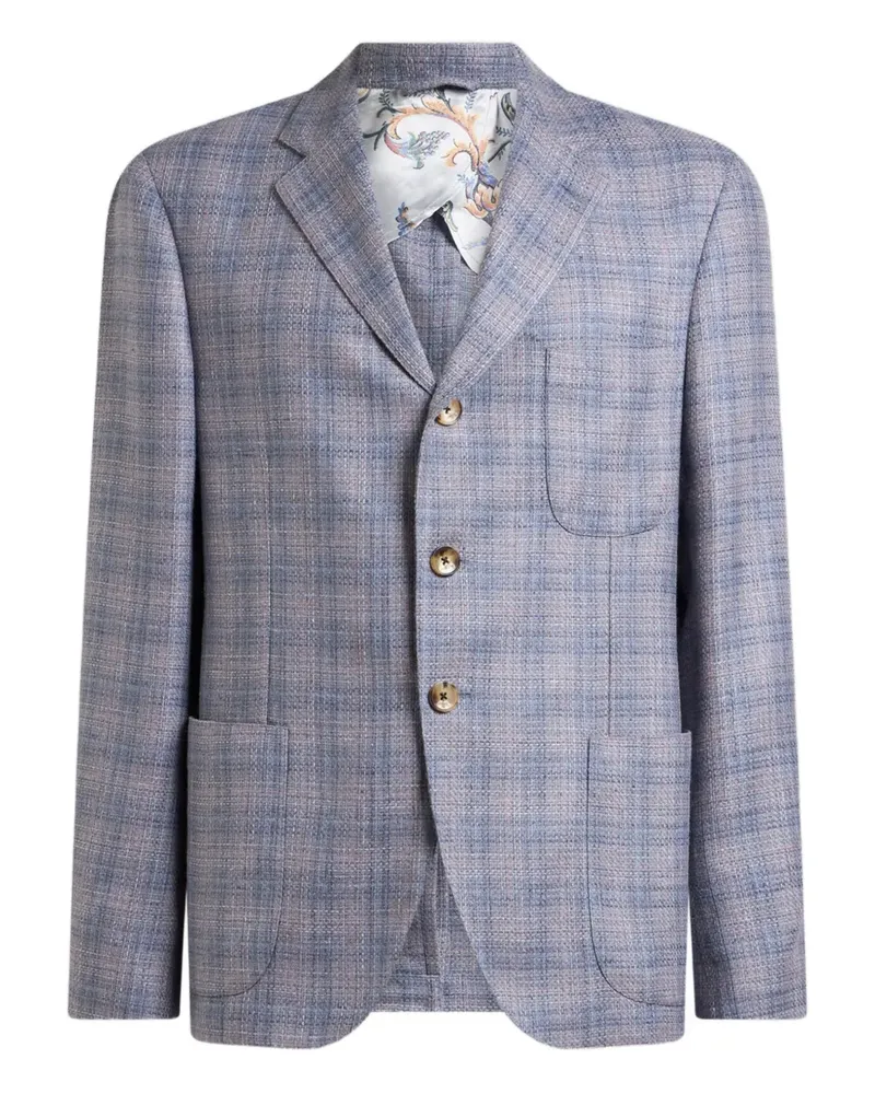 Etro Kariertes Sakko - Blau Blau