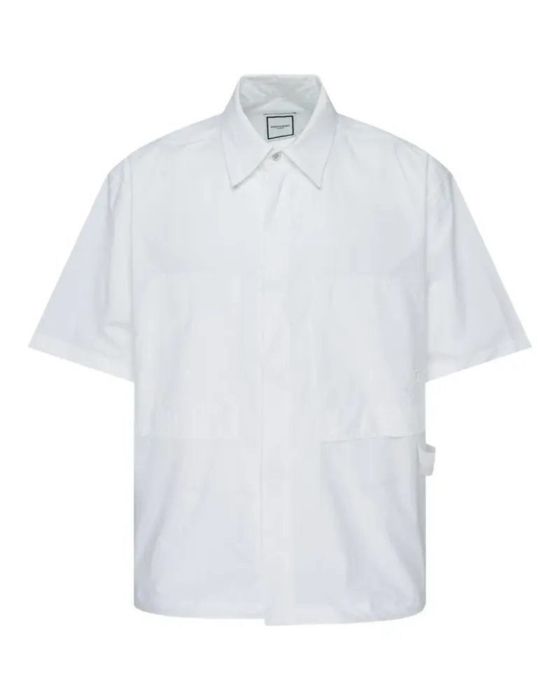 Wooyoungmi logo-plaque short-sleeve shirt - Weiß Weiß