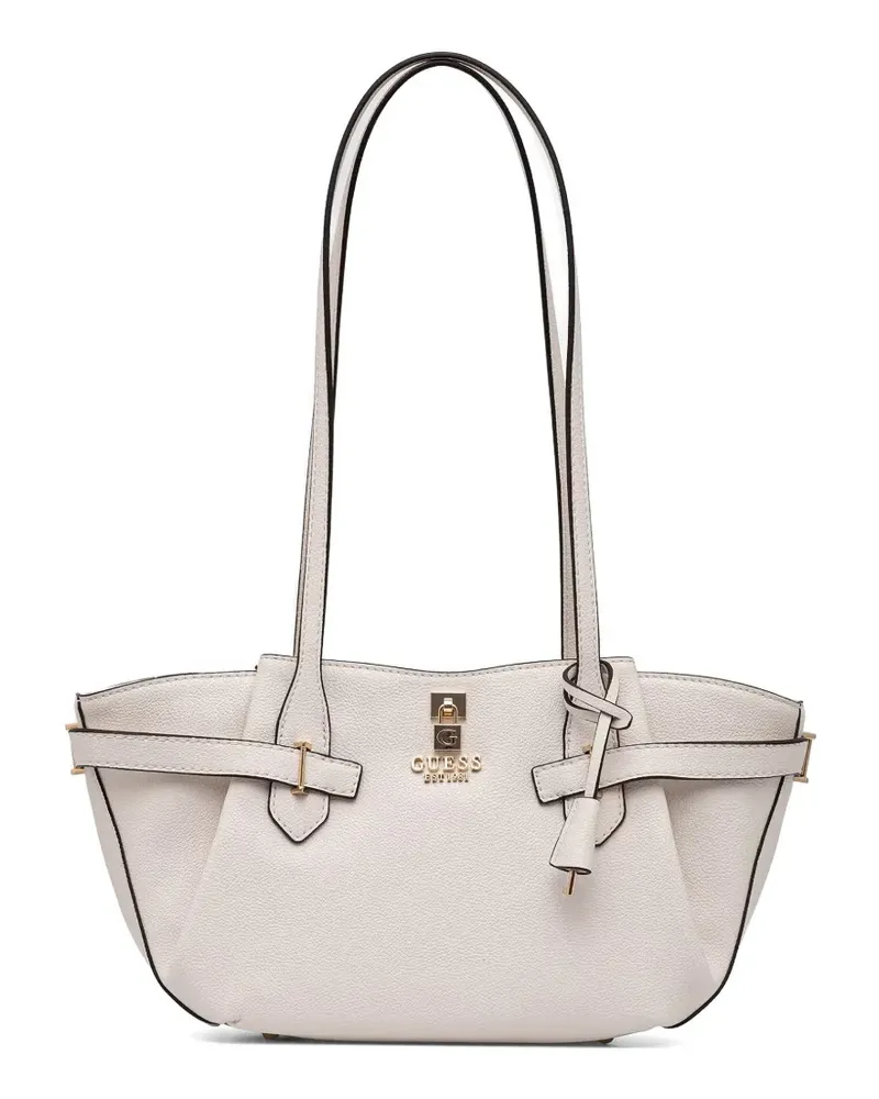 Guess Yesba belted pebbled shoulder bag - Nude Nude