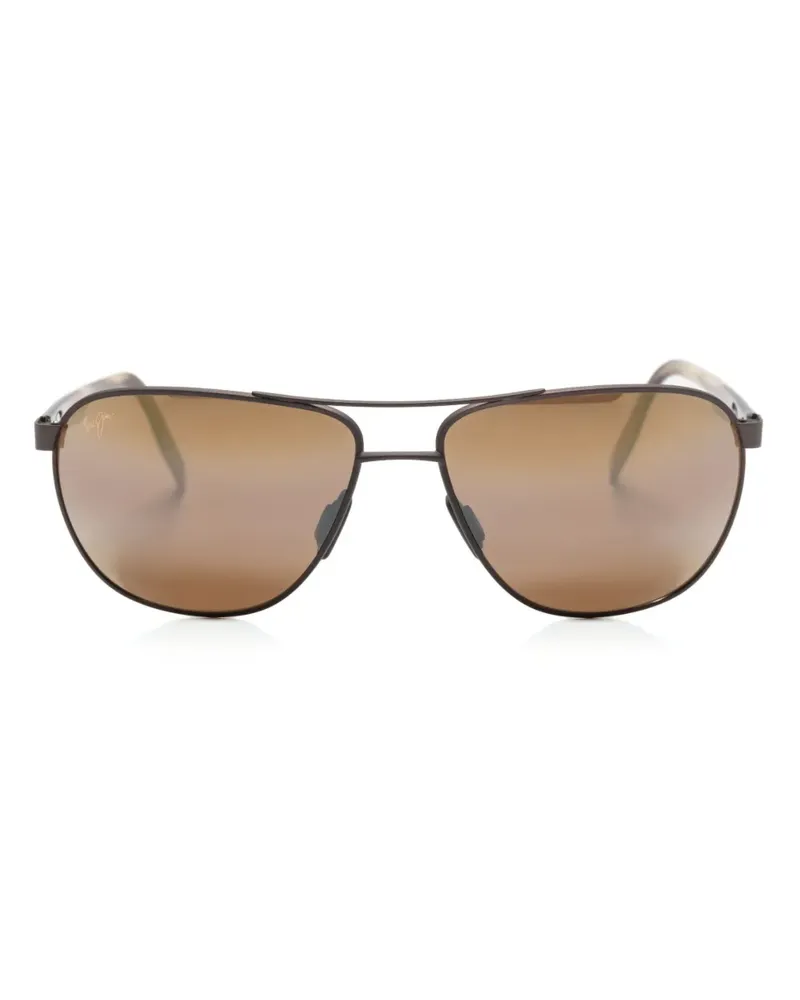 Maui Jim Castles Pilotenbrille - Braun Braun
