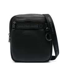 Calvin Klein Kuriertasche mit Logo-Print Schwarz