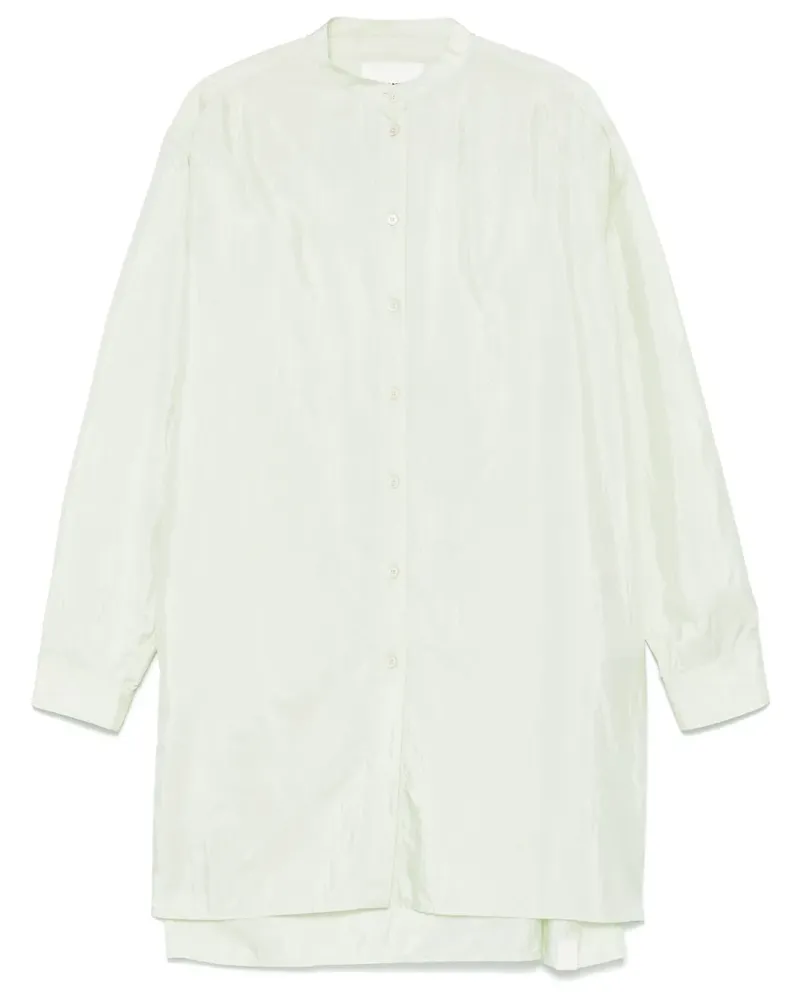 Jil Sander Hemd aus Satin - Grün Grün