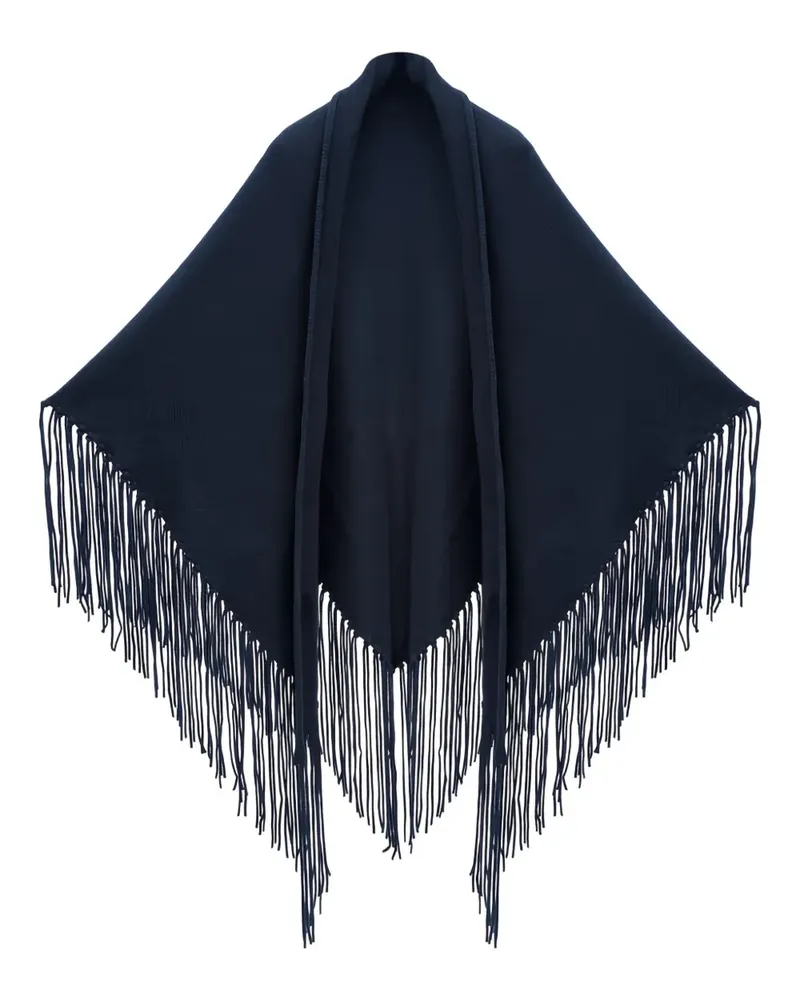 Malo fringed jacket - Blau Blau