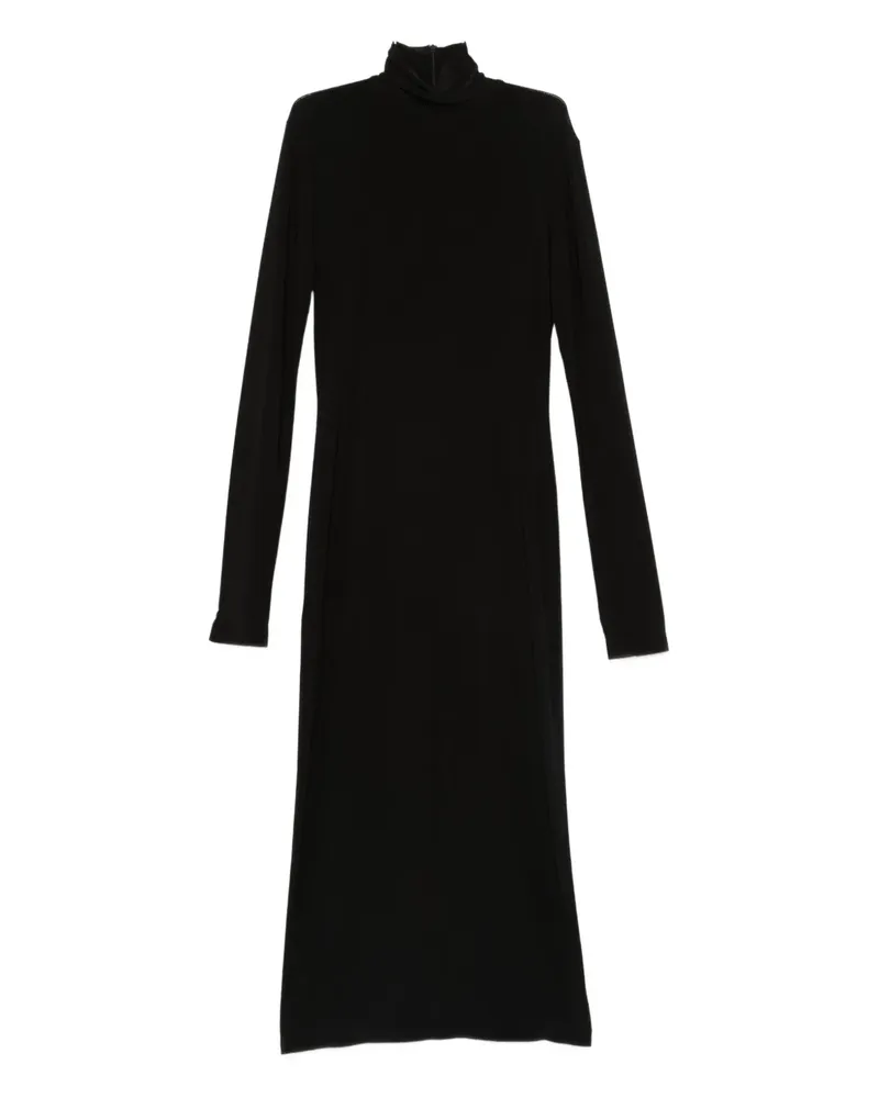 Norma Kamali turtleneck midi dress - Schwarz Schwarz